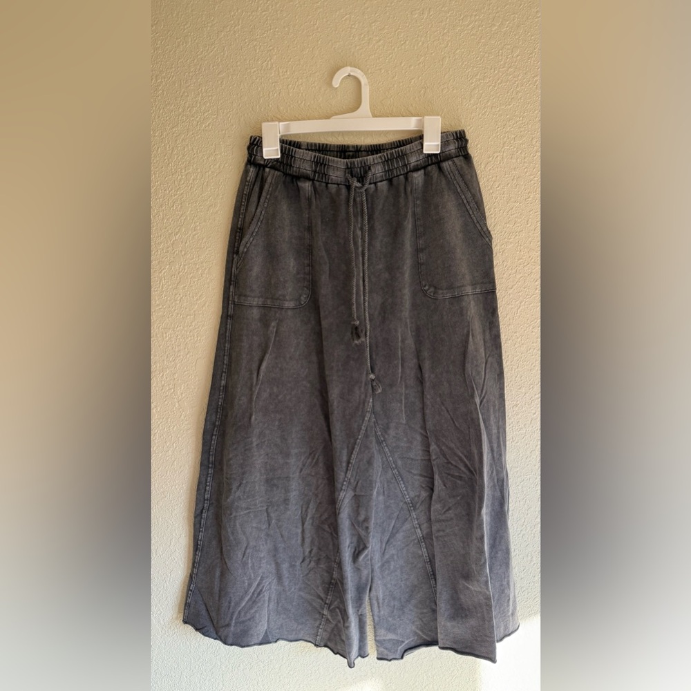 Zara Gray Wide Leg Pants